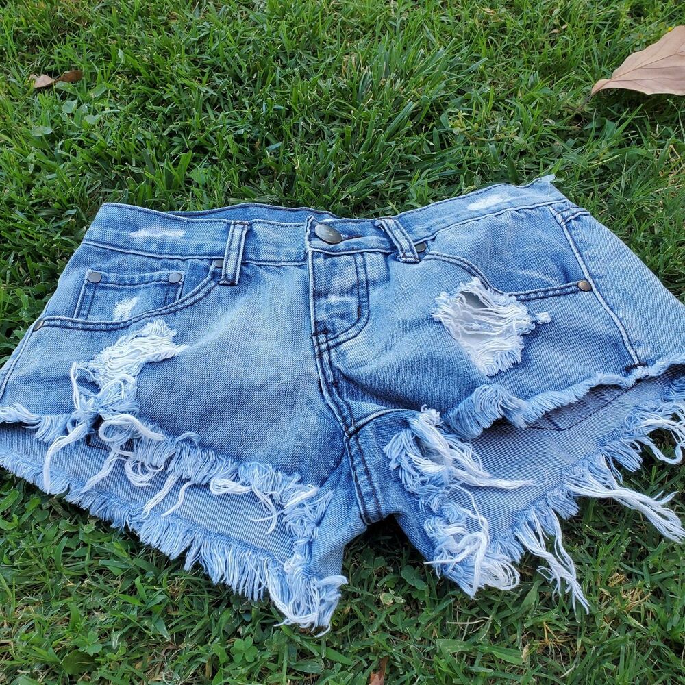 Tobi Destroyed Cut Off Shorts Size 25